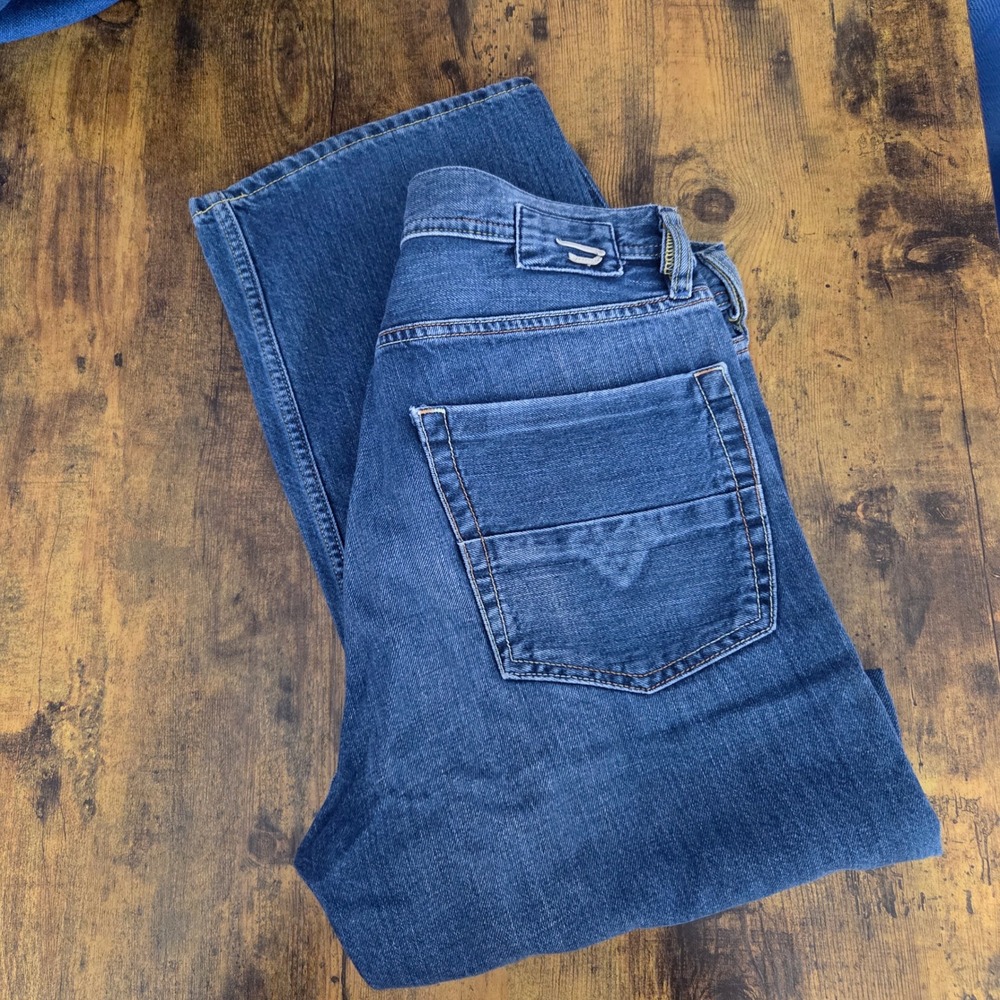 Vintage Diesel Kuratt Men's Relaxed Straight Jeans 30x30 Button Fly Italy Y2K